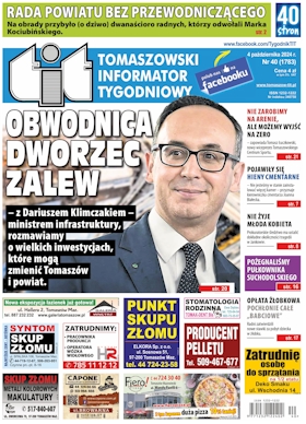 TIT - Tomaszowski Informator Tygodniowy nr 40 (1783) z 4 października 2024 roku